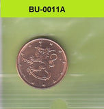 S1-BUU-0011-M29 Finland 1 cent MS60 1999 KM98