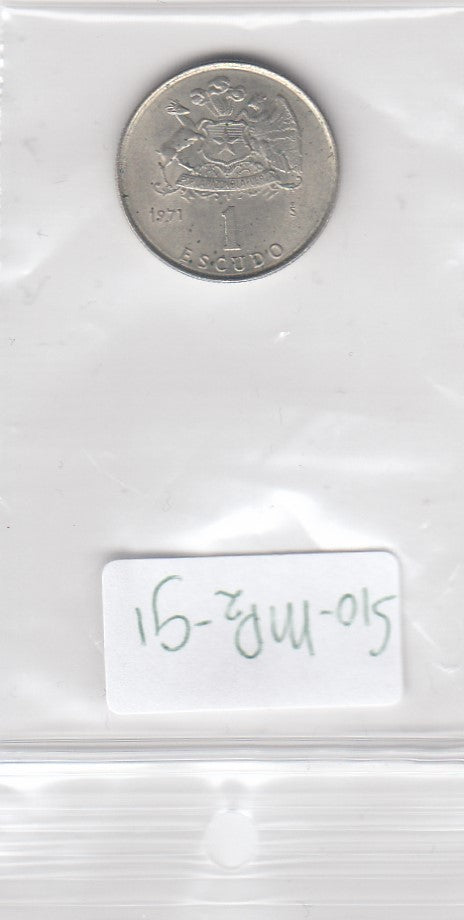 S10-MP2-0091 Chile 1 escudo 1971 VF KM- 197  0   €