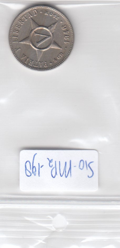 S10-MP2-0198 Cuba 5 centavos 1946 VF KM# 11.3  0   €