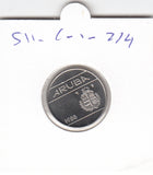 S11-C01-0214 Aruba 25 Cent 1988 FDC KM3