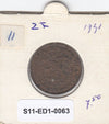 S11-ED1-0063 Nederland 2 1/2 cent 1941 VF