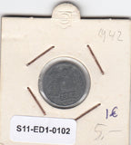 S11-ED1-0102 Nederland 1 cent 1942 vf km170