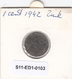 S11-ED1-0103 Nederland 1 cent 1942 vf km170