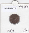 S11-ED1-0119 Nederland 1 cent 1969 UNC