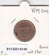 S11-ED1-0140 Nederland 5 cent 2000 VF+