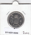 S11-ED1-0206 Nederland 1 gulden 2001 UNC