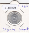 S11-ED3-0391 Algerije 5 centimes 1974 UNC KM106