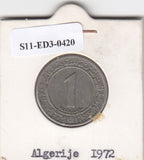S11-ED3-0420 Algerije 1 dinar 1972 VF KM104