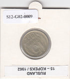 S12-G02-0009 Rusland 15 kopeks 1962  VF Y131
