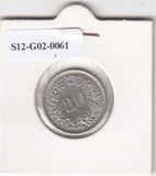 S12-G02-0061 Zwitserland 20 rappen 1970  XF KM29a