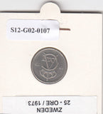 S12-G02-0107 Zweden 25 ore 1973  VF KM836