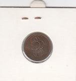 S12-G02-0108 Zweden 5 ore 1981  VF KM849