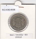S12-G02-0168 Spanje 100 pesetas 1998  MS63 KM989