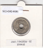 S12-G02-0181 Spanje 25 pesetas 1997  MS60 KM983 Assembly of Melilla