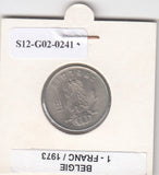 S12-G02-0241 België 1 franc 1973 VLAAMS XF KM143