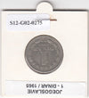 S12-G02-0275 Joegoslavië 1 dinar 1965  VF KM47