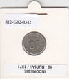 S12-G02-0342 Indonesië 10 rupiah 1971  VF KM33 FAO