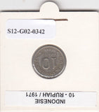 S12-G02-0342 Indonesië 10 rupiah 1971  VF KM33 FAO