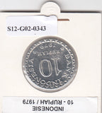 S12-G02-0343 Indonesië 10 rupiah 1979  MS60 KM44 FAO