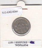 S12-G02-0366 Portugal 2.5 escudos 1977  VF KM590