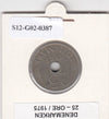 S12-G02-0387 Denemarken 25 ore 1975  XF KM861