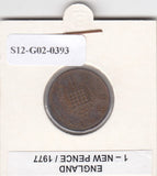 S12-G02-0393 Verenigd Koninkrijk 1 penny 1977  VF KM915