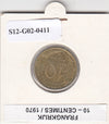 S12-G02-0411 Frankrijk 10 centimes 1970  VF KM929