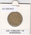 S12-G02-0412 Frankrijk 20 centimes 1970  VF KM930