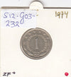 S12-G03-0232 Joegoslavië 1 dinar 1974  VF KM59