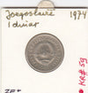 S12-G03-0232 Joegoslavië 1 dinar 1974  VF KM59