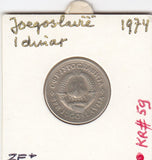S12-G03-0232 Joegoslavië 1 dinar 1974  VF KM59