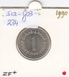 S12-G03-0234 Joegoslavië 1 dinar 1990  XF KM142