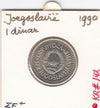 S12-G03-0234 Joegoslavië 1 dinar 1990  XF KM142