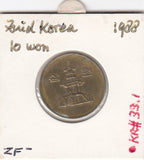 S12-G03-0322 Korea Zuid 10 won 1988  VF KM33.1
