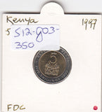 S12-G03-0350 Kenia 5 shillng 1997  MS60 KM30