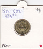 S12-G03-0435 Kaapverdië 1 escudo 1994  MS63 KM27