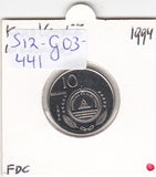 S12-G03-0441 Kaapverdië 10 escudos 1994  VF KM29 Kingfisher
