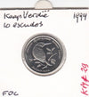 S12-G03-0441 Kaapverdië 10 escudos 1994  VF KM29 Kingfisher
