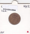 S12-G04-0004 USA 1 cent 1942  FI- KM132