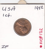 S12-G04-0004 USA 1 cent 1942  FI- KM132