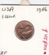 S12-G04-0010 USA 1 cent 1986  VF KM201a