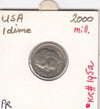 S12-G04-0028 USA 1 dime 2000 P XF KM195a