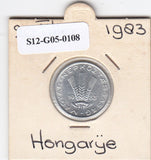 S12-G05-0108 Hongarije 20 filler 1983  UNC KM573