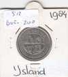 S12-G05-0200 Ijsland 5 kronor 1984  VF+ KM28