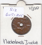 S12-G05-0215 Nederlands-Indië 1 cent 1938  VF KM317
