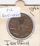 S12-G05-0225 Ierland 1 penny 1942   VF KM11