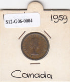 S12-G06-0004 Canada  1 cent 1959   VF KM49
