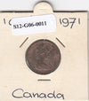 S12-G06-0011 Canada  1 cent 1971   VF KM59