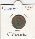 S12-G06-0012 Canada  1 cent 1972   VF KM59