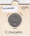 S12-G06-0021 Canada  5 cent 1961   VF KM50a